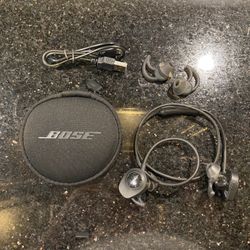 Bose SoundSport Wireless Earbuds Sweatproof Bluetooth Headphone for Sports Black