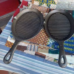 2 Mr Barbecue  Cast iron Steak Pans
