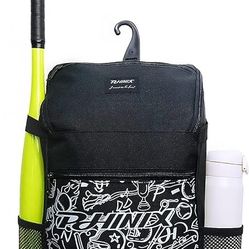 Baseball/softball Backpack w/ Bat Holder & Fence Hook