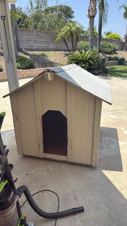 Dog House Cleaned And Going To Get Carpet Installed Inside 