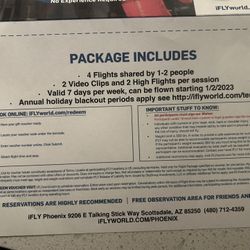 iFly Gift voucher