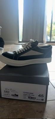 Rick Owens Low-Top Sneakers Size 45