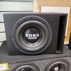 New 10”‘Kong Audio Subwoofer + New Ported Box 