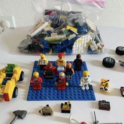 Bag Of Legos And Some Mini-Figures