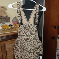 Leopard Short Overalls