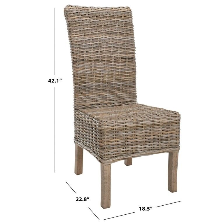 Rural Woven Quaker Unfinished Natural Wick Outdoor Chairs (Set of 2)