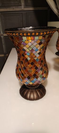 VASE and PAIR of WALL SCONCES