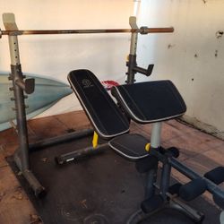Squat Rack + Bench And Bar!