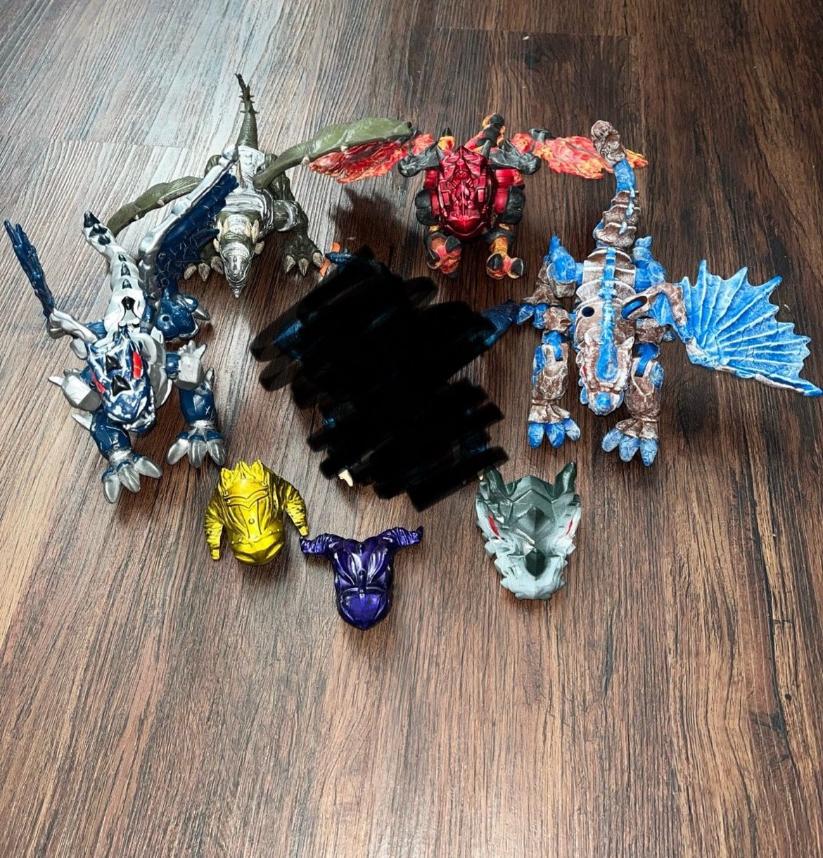 Vintage Rare Lot Of 4 Mega Bloks Krystal Wars Dragons