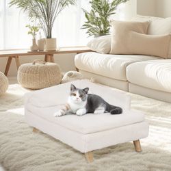 P-XM116-S Pet Sofa Soft Dog Bed Couch Sponge Cushion Puppy Kitten Warm Recliner Waterproof