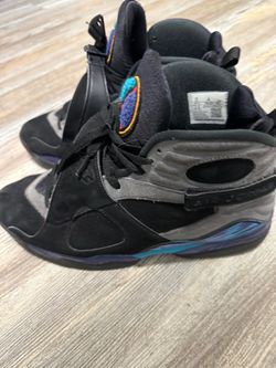 Air Jordan 8 Retro Aqua High-Top Sneakers size 13