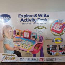 VTech Touch and Learn Activity Desk Deluxe, Pink

