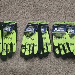 BRAND NEW! Truck's Stuff The Gripper Glove Hi-Visibility  Work Gloves