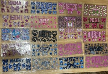 16oz UV DTF Cup Wraps Decals Stickers For Cups or any hard surface