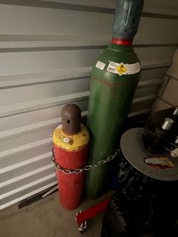 Oxy acetylene tanks for sale and full.