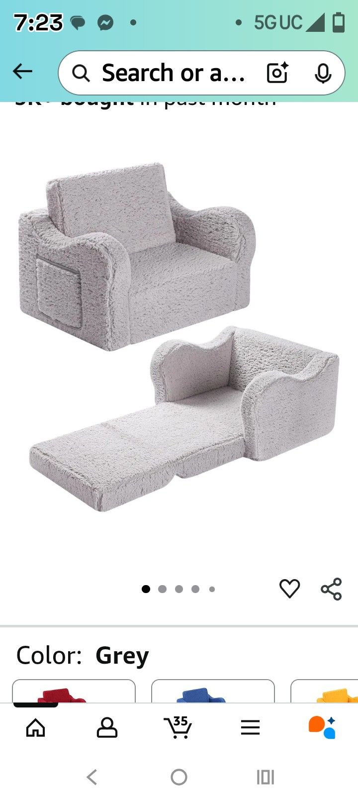 Cuddly Flip Out Sofa