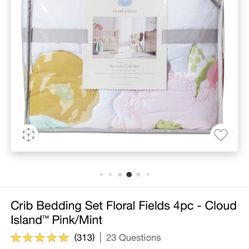 Crib bedding Set- Floral from Target