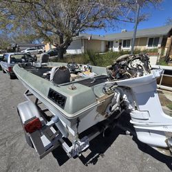 Bass Boat,trailer And trolly Motor. 