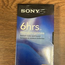 Sony T-120 VHS Blank Video Cassette 6 Hour Premium