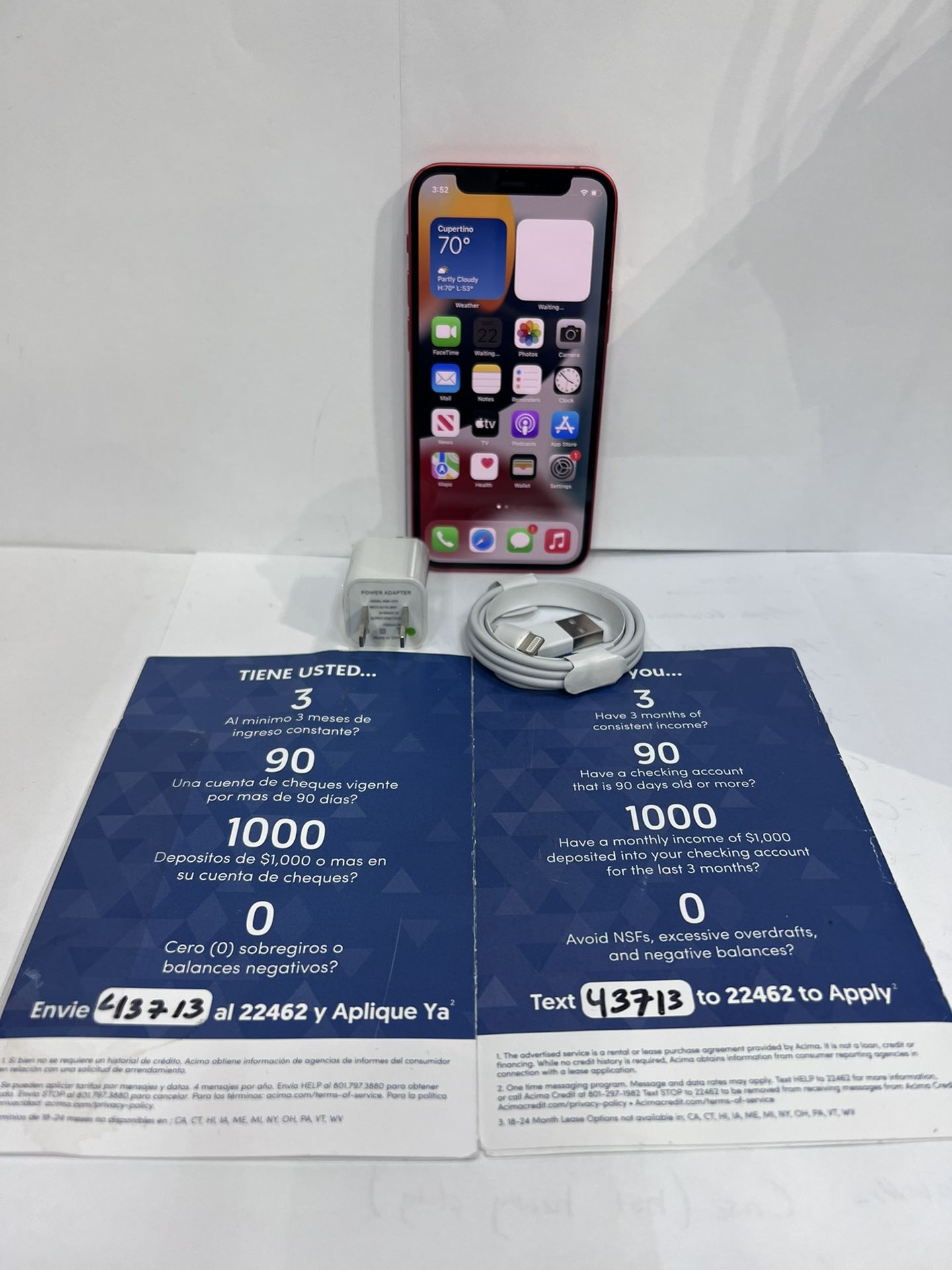 iPhone 12 Mini 64GB For T-Mobile/MetroPCS Financing Available Through Acima