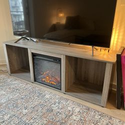 TV Stand Includes Working Fireplace/ Heater 