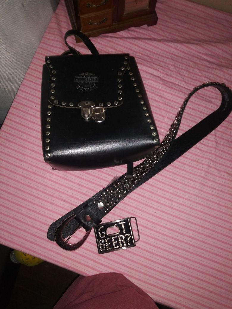 HD purse and belt with a belt buckle