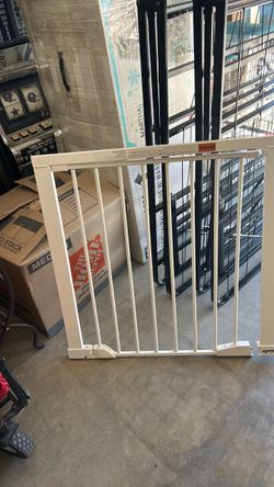 White Metal Baby Safety Gate