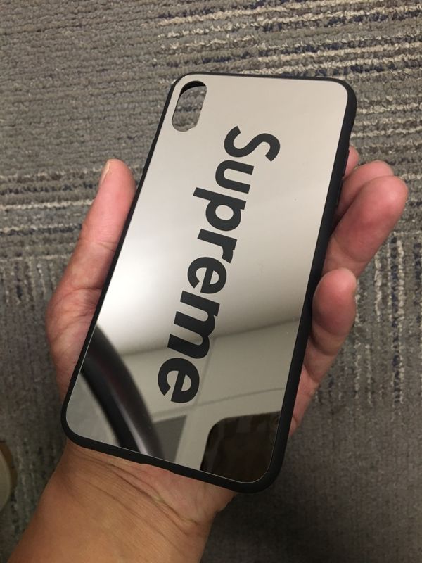 supreme mirror phone case