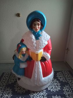 Christmas Caroler Blow Mold