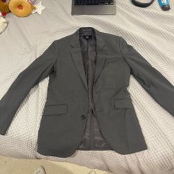 H&M Gray Slim Fit Suit Blazer / Sport Coat – Formal Business Jacket