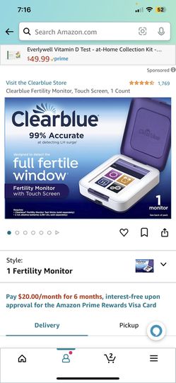 Clearblue Fertility Monitor, Touch Screen