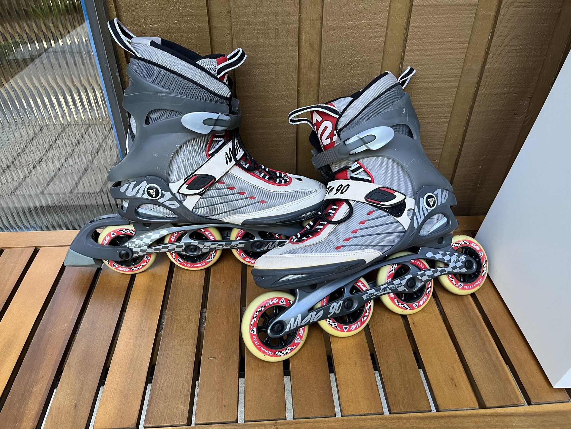 K2 Moto 90 Inline Skates Size