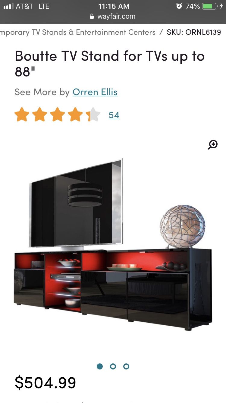 Boutte TV Stand for TVs up to 88” by Orren Ellis