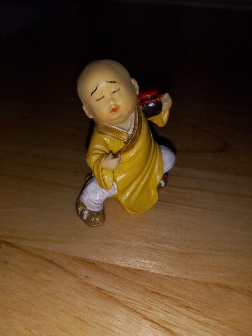 Vintage Mini Monk Resin f