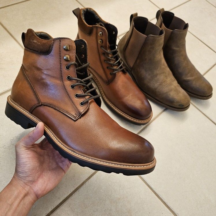 Men's Brown Boots ($40 For Both)