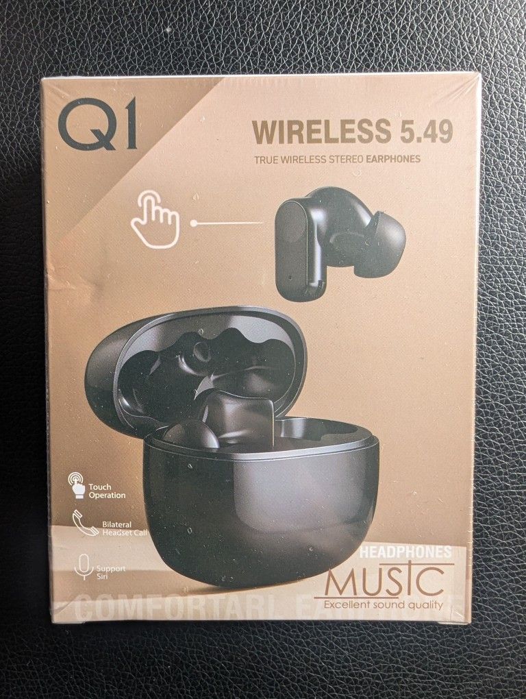 Q1 Bluetooth Earbuds Headphones Brand New