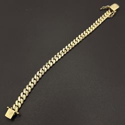 Solid Gold Cuban Link Bracelet 