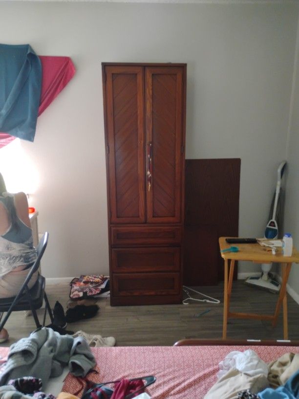 Antique Wooden Armoire Good Condition!!