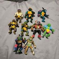 Teenage Mutant Ninja Turtles 1(contact info removed)  Lot Of 9 Loose Incomplete