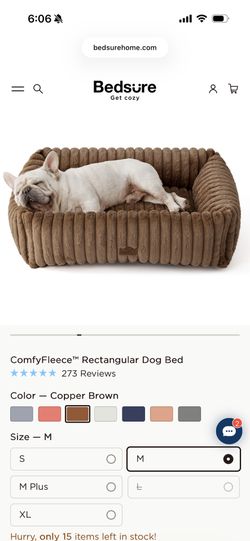 New Medium Pet Bed (brown)