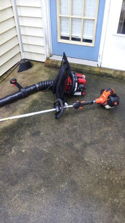 Echo weed eater an back pack blower