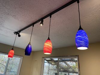 Lava Glass Blow Adjustable Hanging Lights