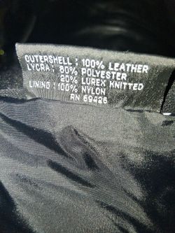Black Leather Jacket with Nylon Lining