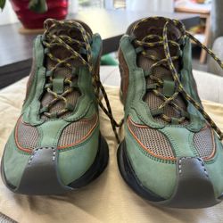 Gucci Run Suede Green/Brown low-top sneakers