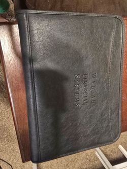 Leather Portfolio Professional Business Padfolio with Zipper Interview Resum...