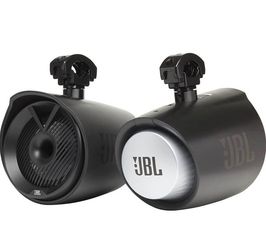BOATING FUN Powerful 8" Tower X marine tower speakers MT8HLB w RGB lighting -brand new