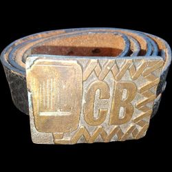 Cb Radio Belt Buckle W/ Belt