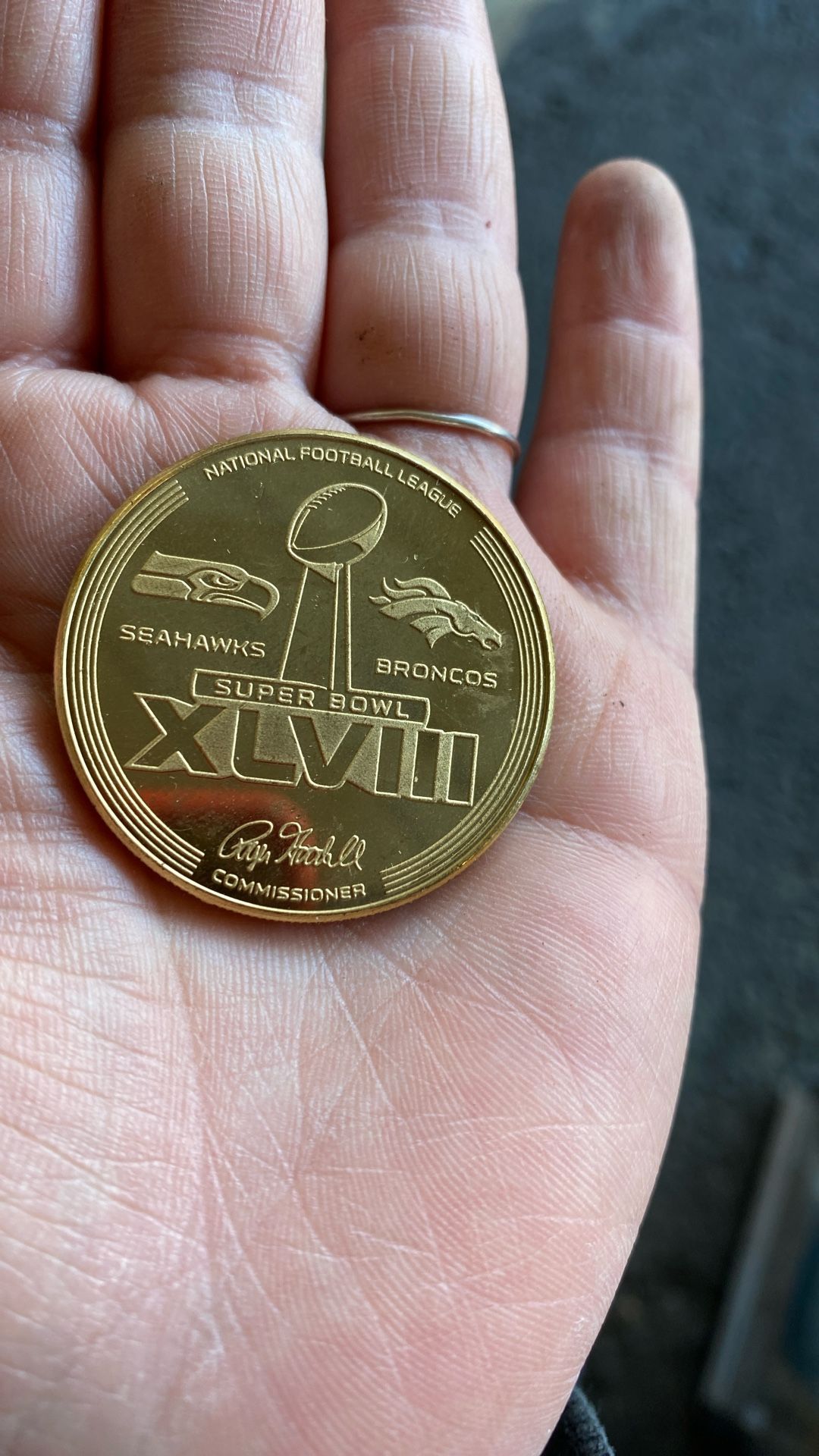 Super Bowl Coin Seahawks Vs Broncos