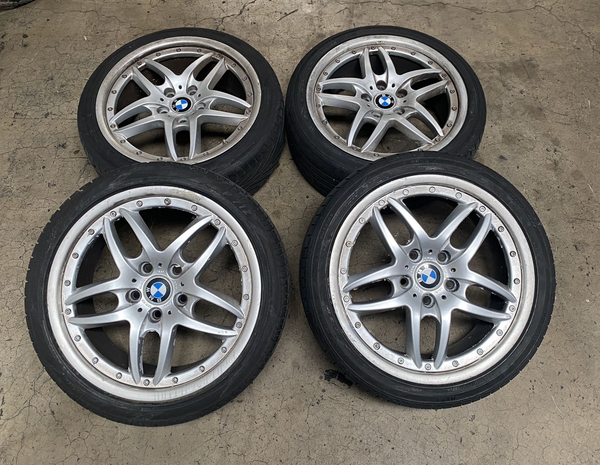 BMW E46 18" STYLE 71 STAGGERED WHEELS RIMS 330 325