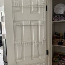 Pantry door spice organizer